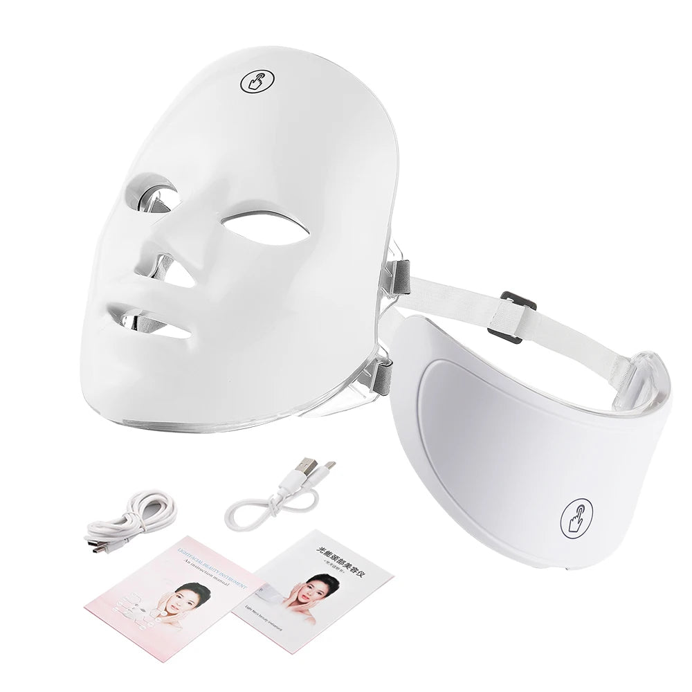 LED-Maske gegen Akne & Falten – Wähle: Hals oder Set mit Gesicht