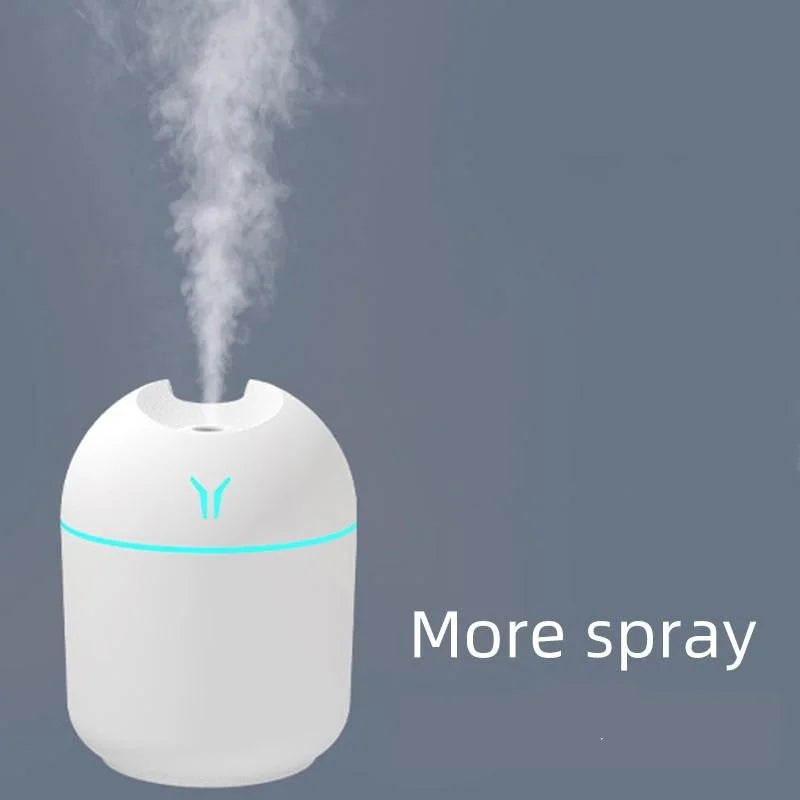 250 ml USB-Mini-Luftbefeuchter, Aroma-Diffusor mit ätherischen Ölen für Zuhause und Auto, Ultraschall-Diffusor mit Stummschaltung und LED-Farblampe