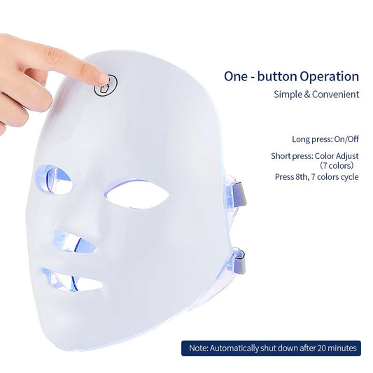 LED-Maske gegen Akne & Falten – Wähle: Hals oder Set mit Gesicht