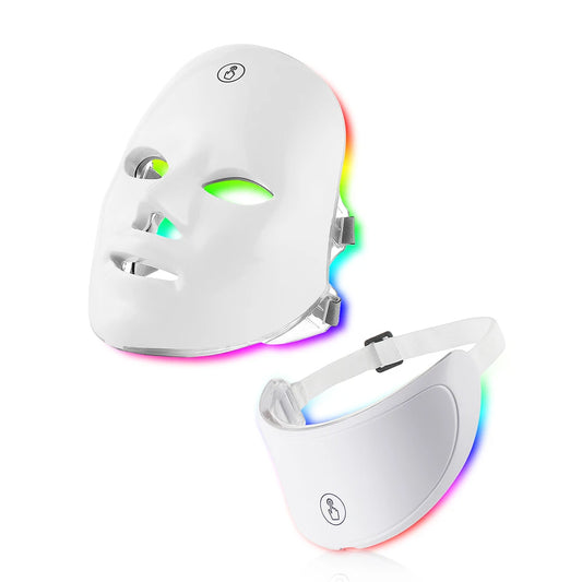 LED-Maske gegen Akne & Falten – Wähle: Hals oder Set mit Gesicht
